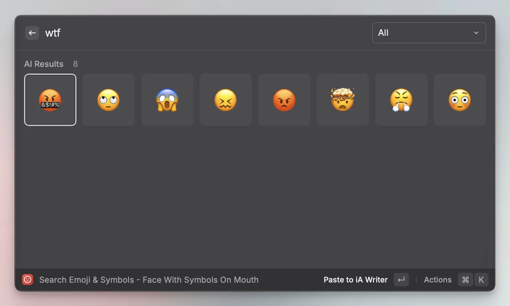 Search Emoji & Symbols with AI