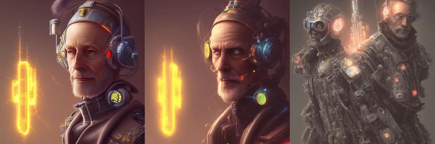 Cyberpunk wizard