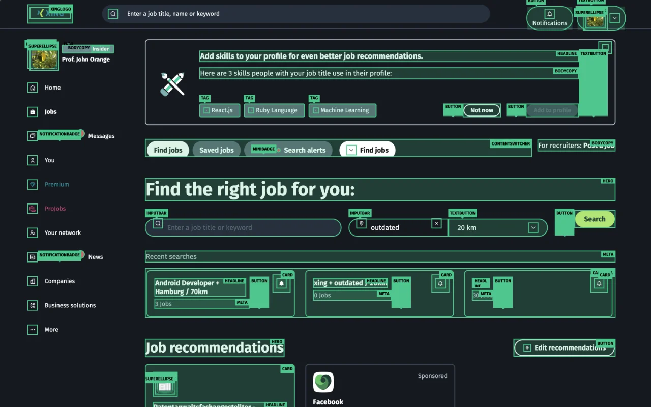 XING Design System Chrome Extension