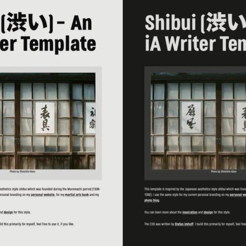 iA Writer Template Shibui