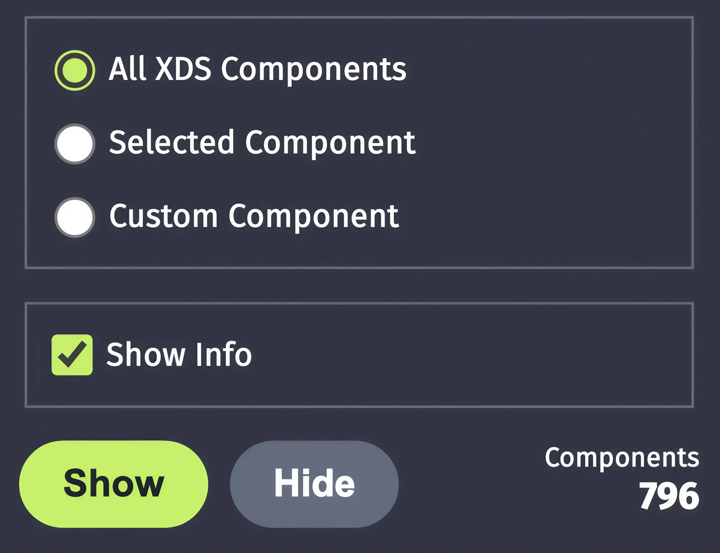 XING Design System Chrome Extension detail